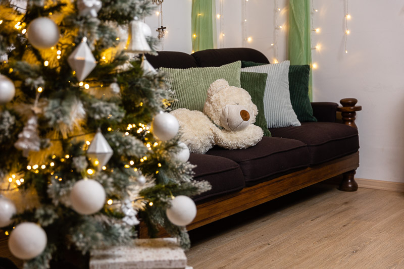 Karácsonyi dekoráció otthonos stílusban Érden